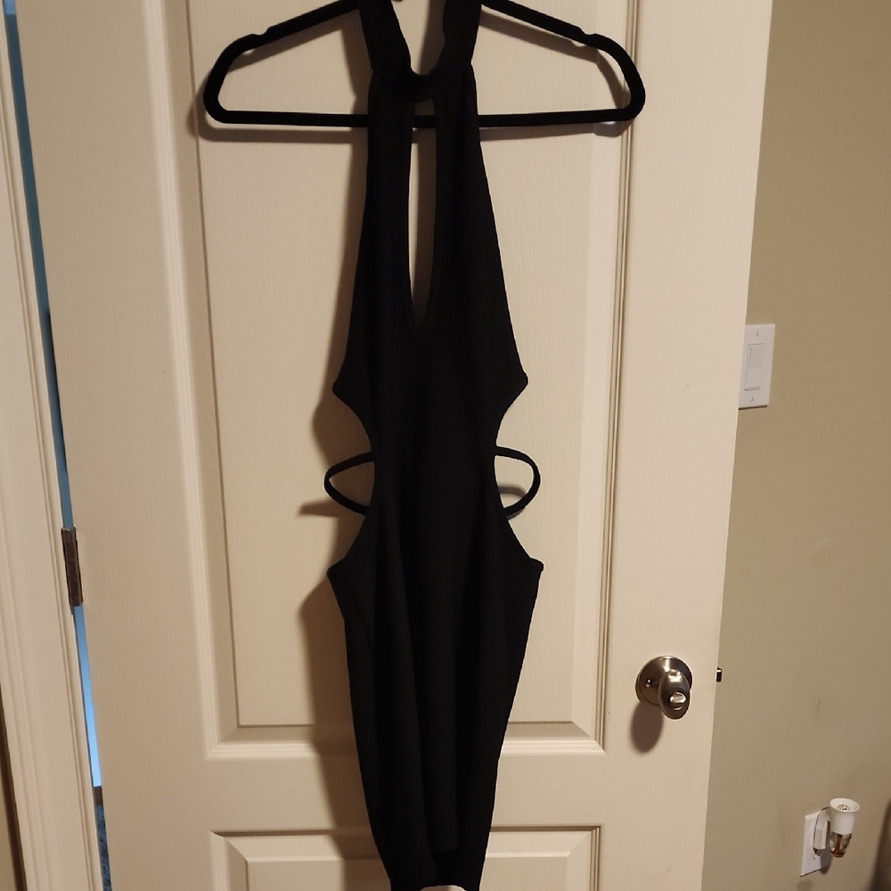 Bozzolo Black Asymmetrical Dress